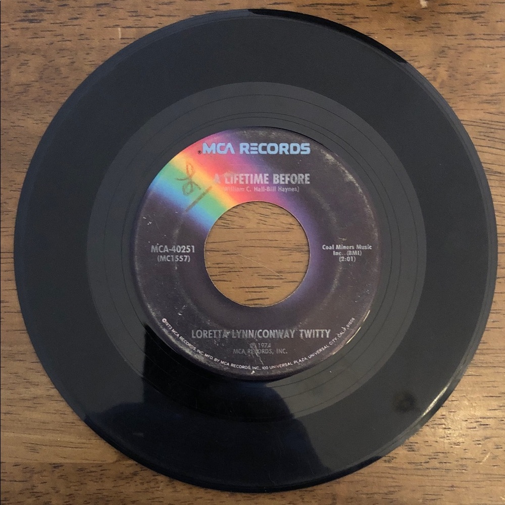 Loretta Lynn Vinyl 45 Record As Soon As I Hang Up The Phone